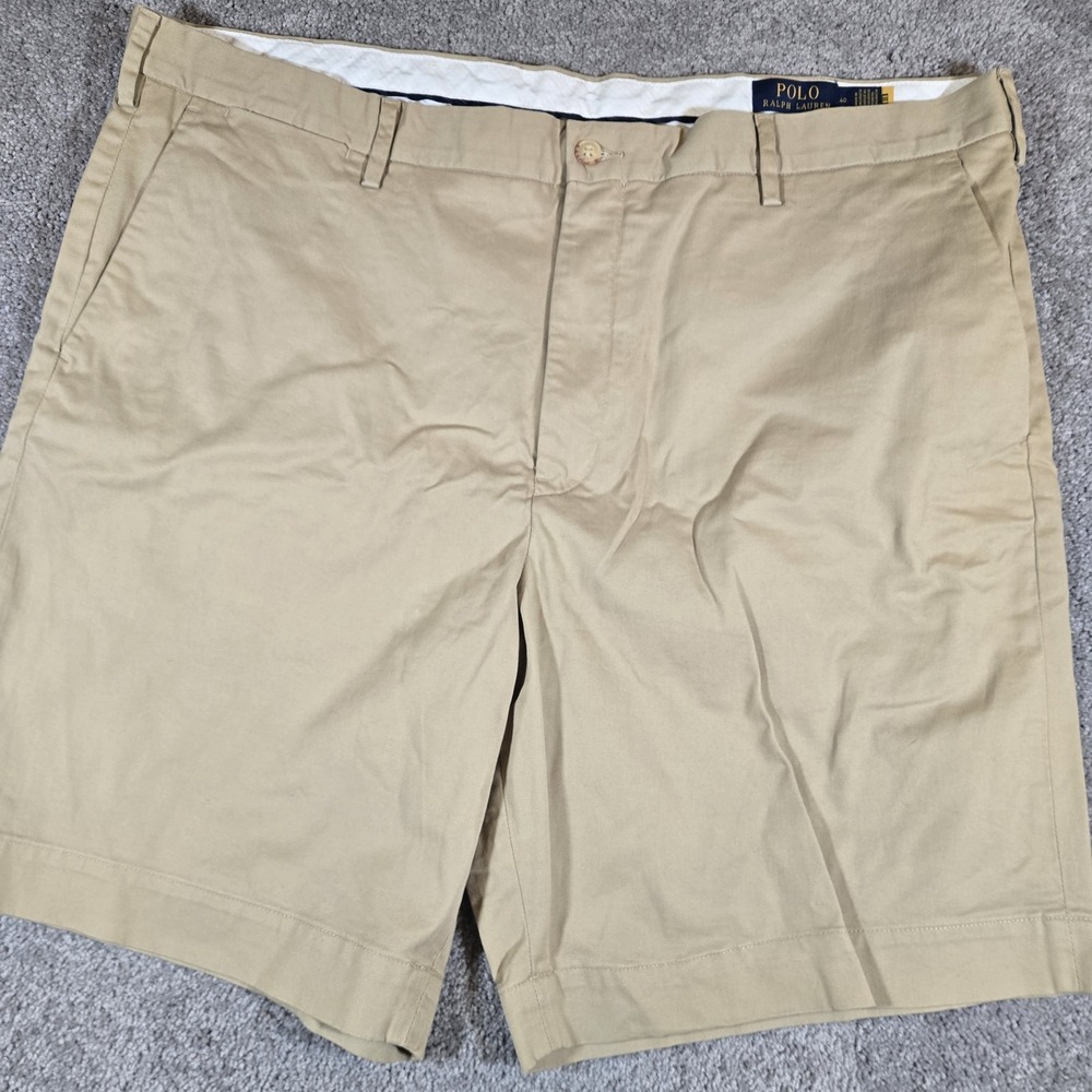 Polo Ralph Lauren Size 40 Men's Stretch Classic Fit Khaki Chino Shorts